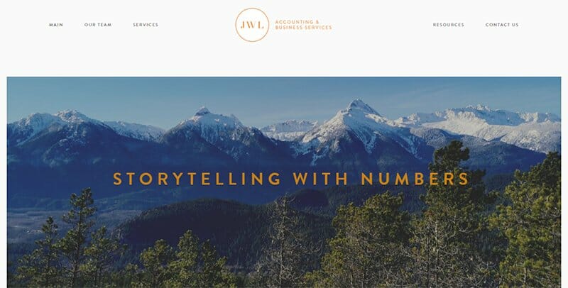 13. JWL Accounting - Financial Website Design Example