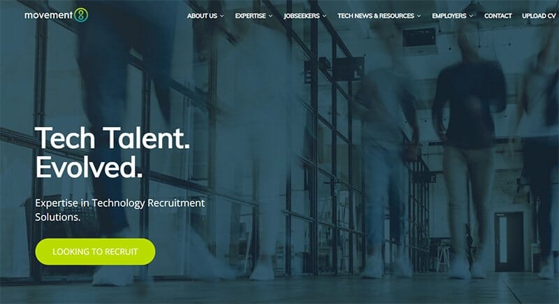 13. Movement8 Recruitment - Recruitment Website Design Example