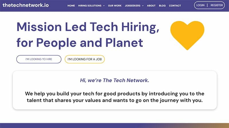 15. The Tech Network - Recruitment Website Design Example