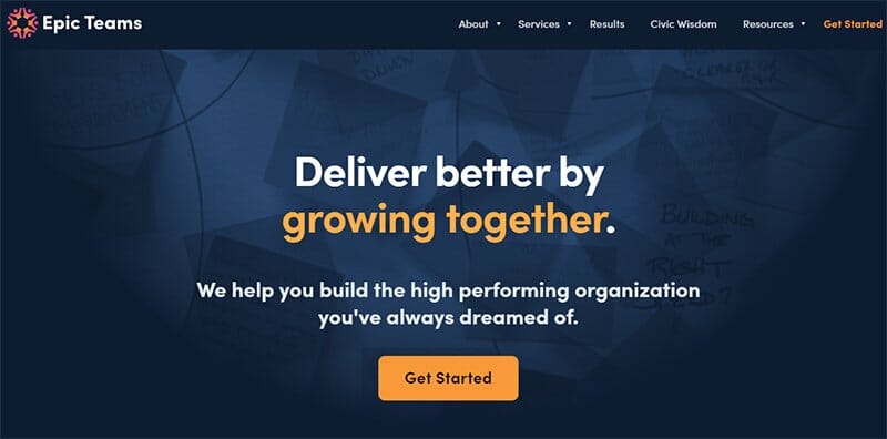 17. Epic Teams - Recruitment Website Design Example