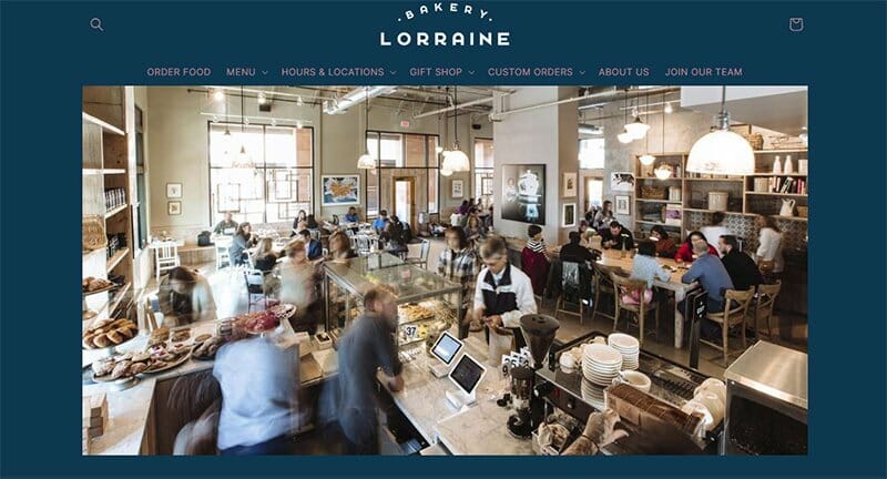 18. Bakery Lorraine - Bakery Website Example