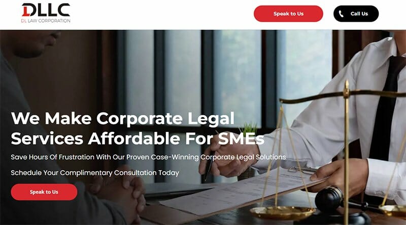 18. DL Law Corporation - Financial Website Design Example