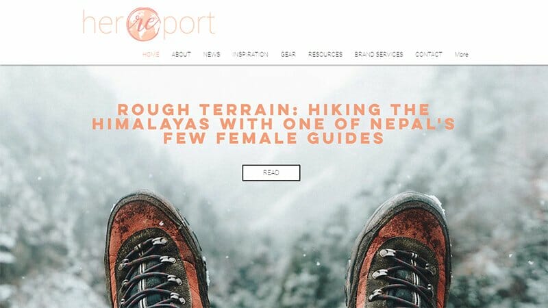 2. Her Report - Inspiring Travel Blog Example