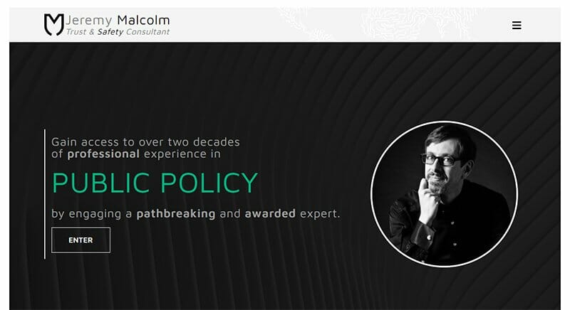 20. Jeremy Malcolm - Carrd Examples And Ideas
