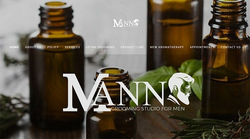 23. Mann - Barbershop Website Example