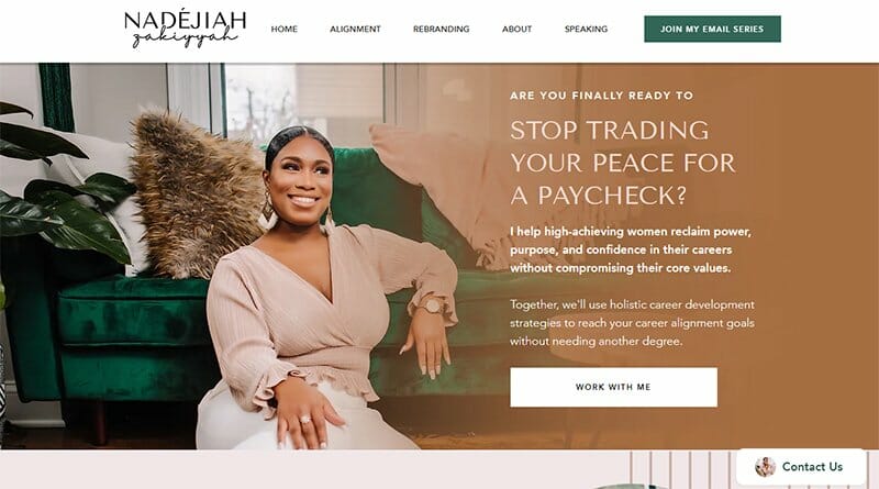 3. Nadéjiah Zakiyyah - Financial Website Design Example