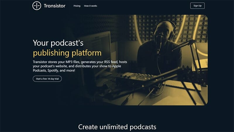 3. Transistor FM - Carrd Examples And Ideas