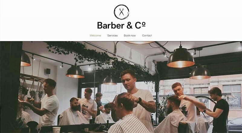 4. Barber & Co - Barbershop Website Example