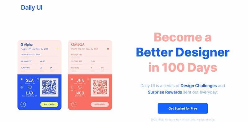 6. Daily UI - Carrd Examples And Ideas