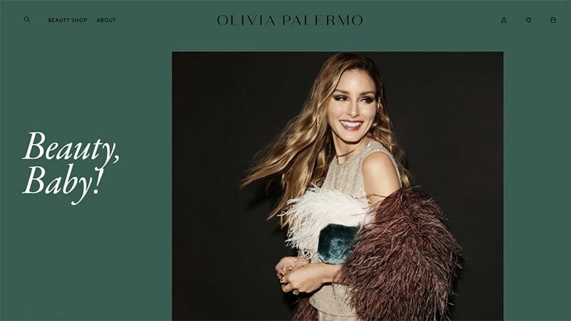 9. Olivia Palermo - Best Influencer Website Example