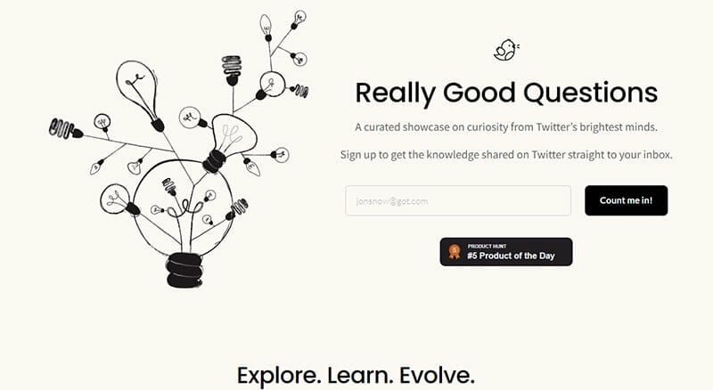 9. Really Good Questions - Carrd Examples And Ideas