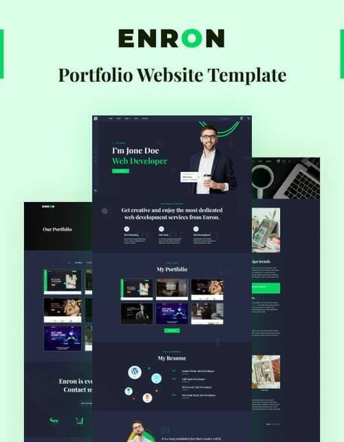 Developer Portfolio Website Templates