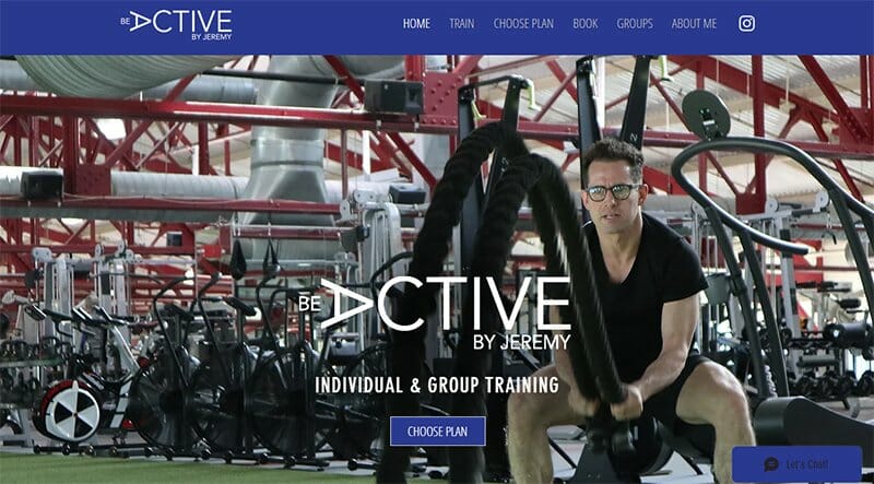 1. Be Active By Jeremy - Unique Websites With Parallax Scrolling Effect