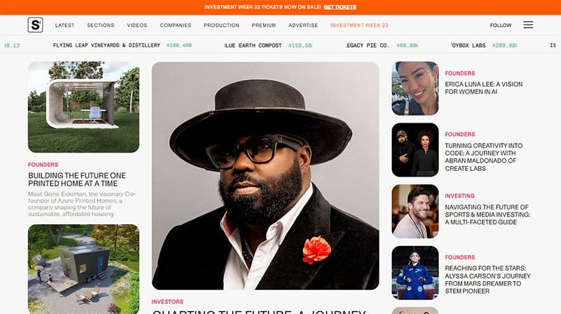 1. StartupStarter - Best News Website Designs For Inspiration