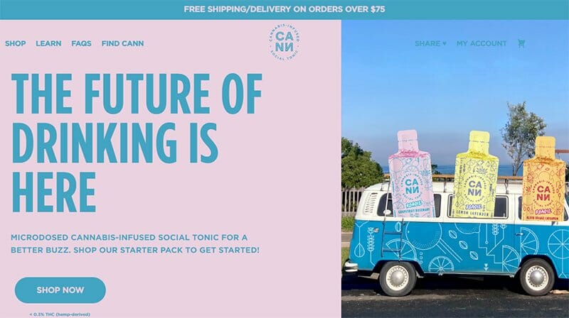 10. Cann - Unique Websites With Parallax Scrolling Effect