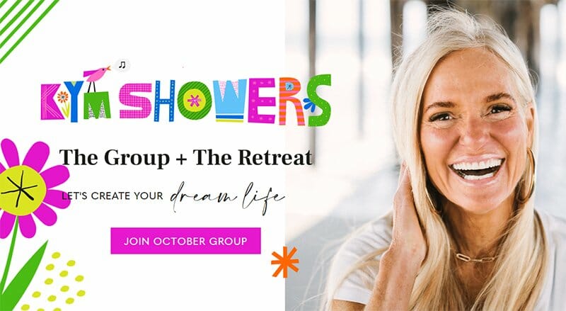 10. Kym Showers - Best Life Coach Website Example