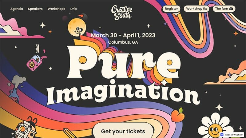 11. Creative South - Unique Websites With Parallax Scrolling Effect