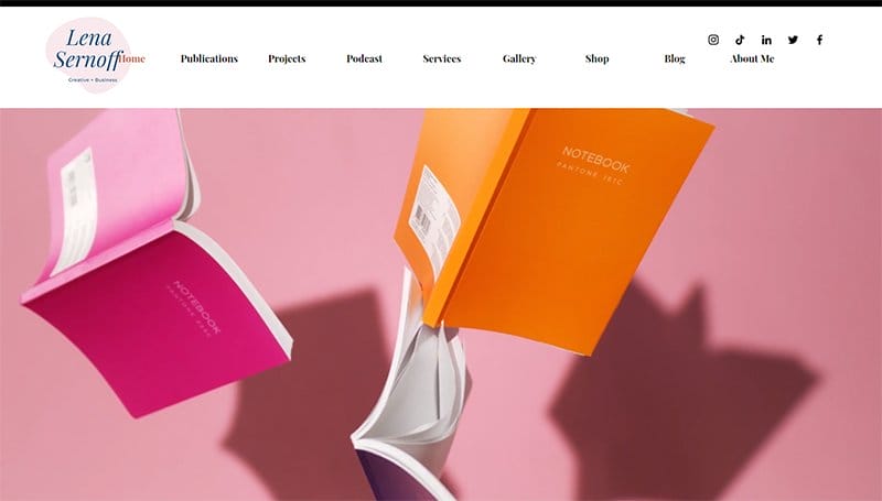 11. Lena Sernoff - Best Static Websites Example