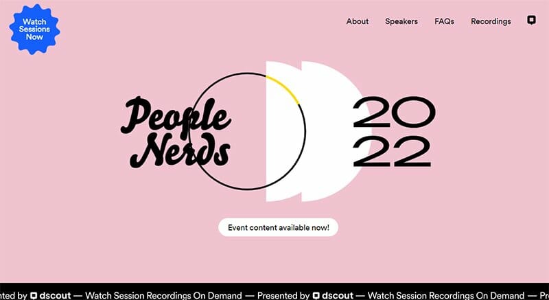 12. People Nerds Conference - Conference Website Design Example