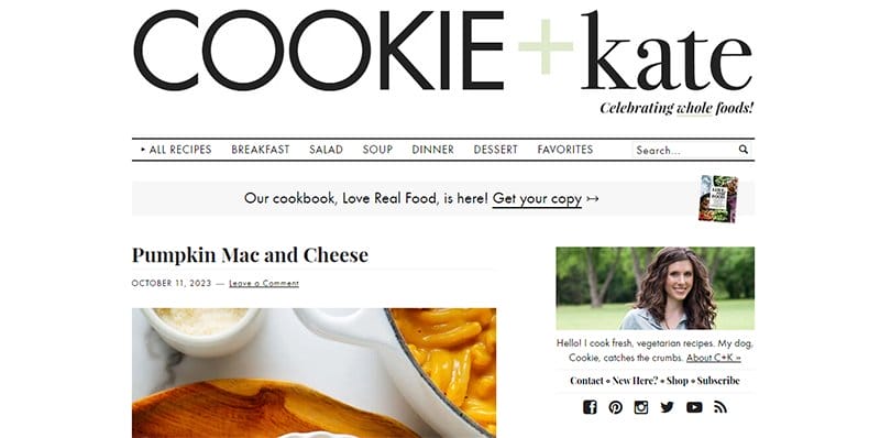 14. Cookie and Kate - Best Informational Website Example