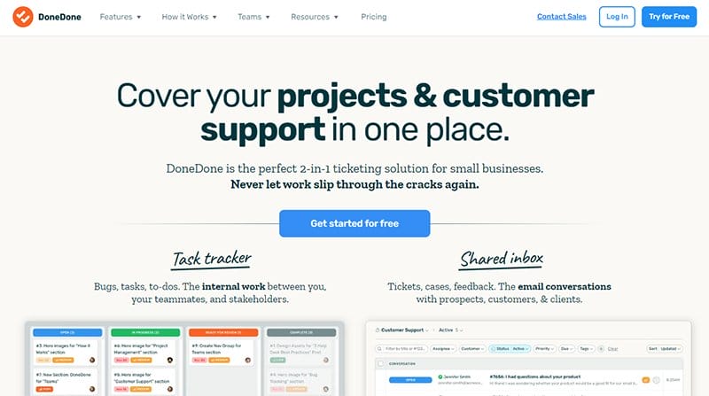 14. DoneDone - Best B2B Website Example