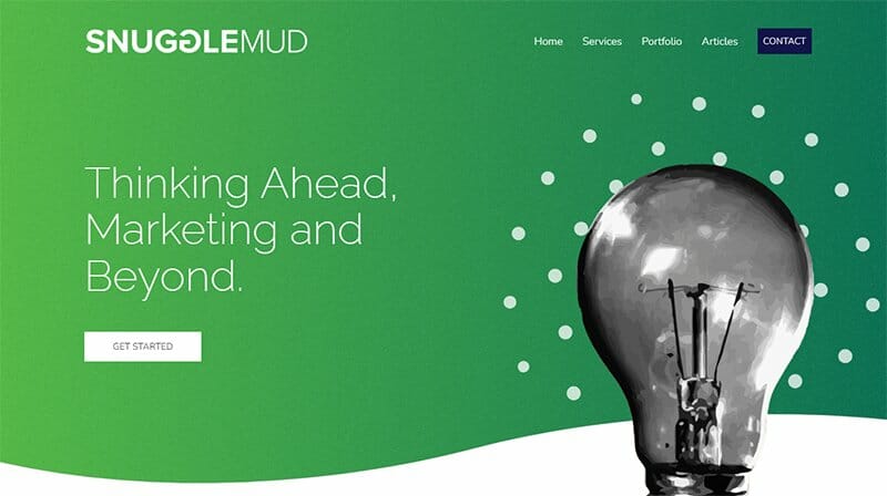 14. SnuggleMud - Outstanding Marketing Website Design Example