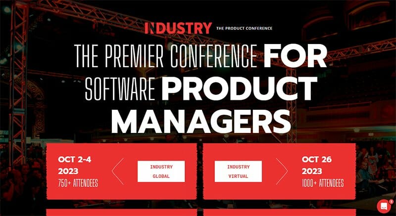 15. Industry Conference - Conference Website Design Example