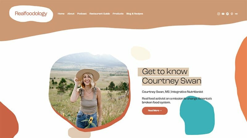 15. Realfoodology - Best Health Coaching Website Example