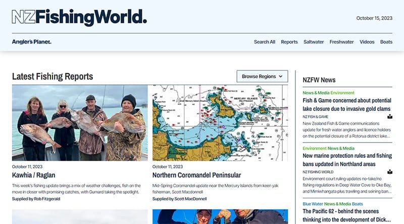 16. NZ Fishing World - Best News Website Designs For Inspiration