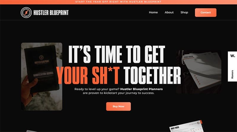 17. Hustler Blueprint - Awesome Websites Designs for Inspiration Example