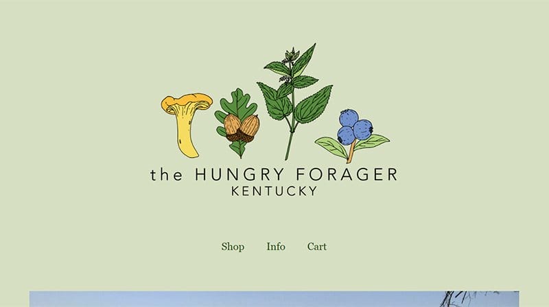 17. The Hungry Forager - Best Big Cartel Website Example