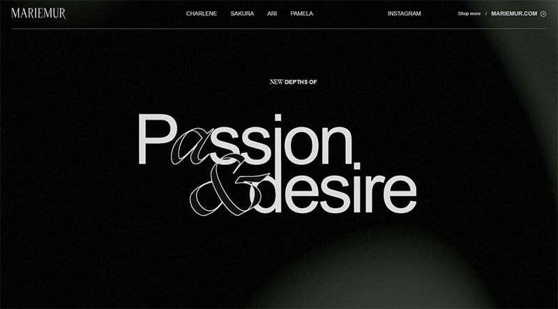 18. MARIEMUR - Awesome Websites Designs for Inspiration Example