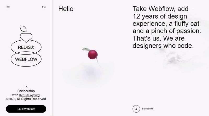 18. Redis Agency - Best Animation Website Example