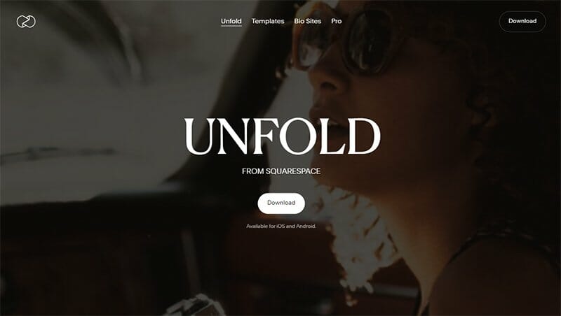18. Unfold - Unique Websites With Parallax Scrolling Effect