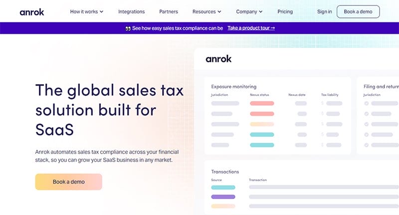19. Anrok - Best B2B Website Example