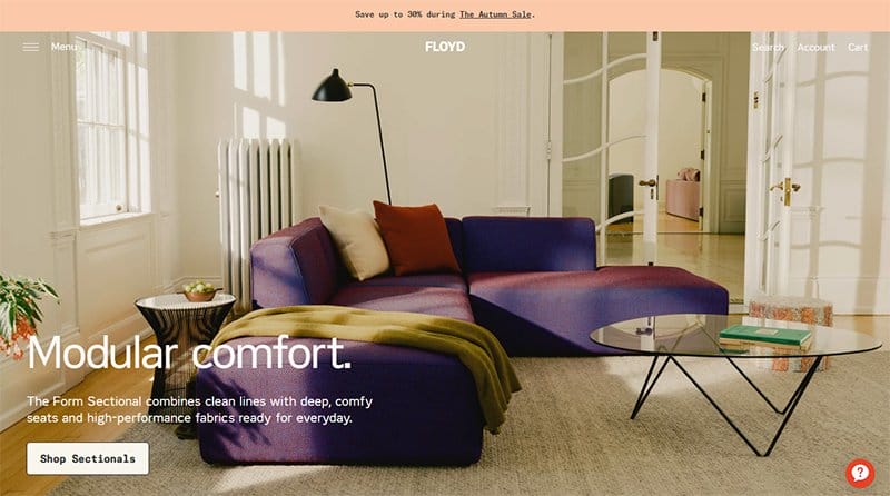 19. Floyd Home - Awesome Websites Designs for Inspiration Example