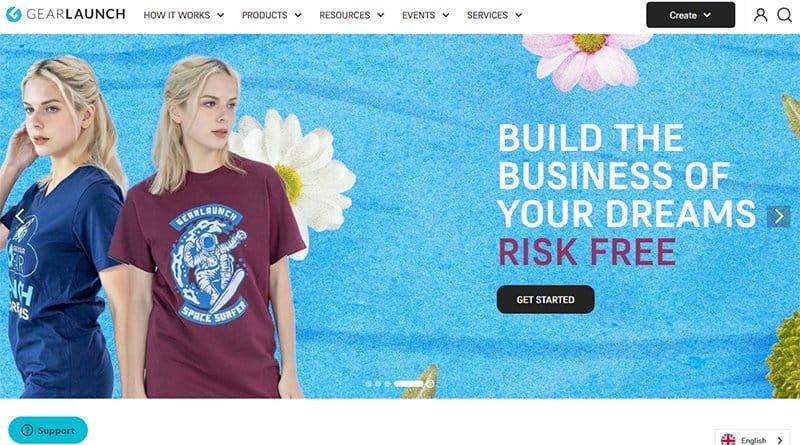 19. GearLaunch - Best Website Carousel Example