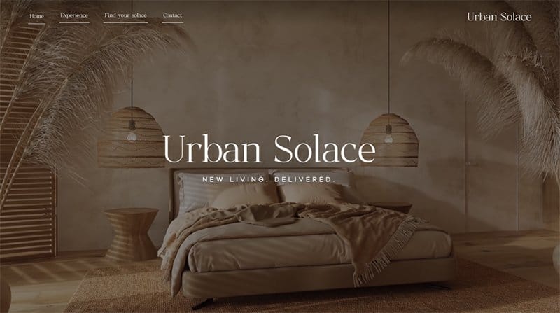 19. Urban Solace - Powerful Examples of Responsive Web Design