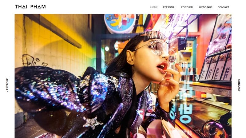 2. Thai Pham - Best Static Websites Example
