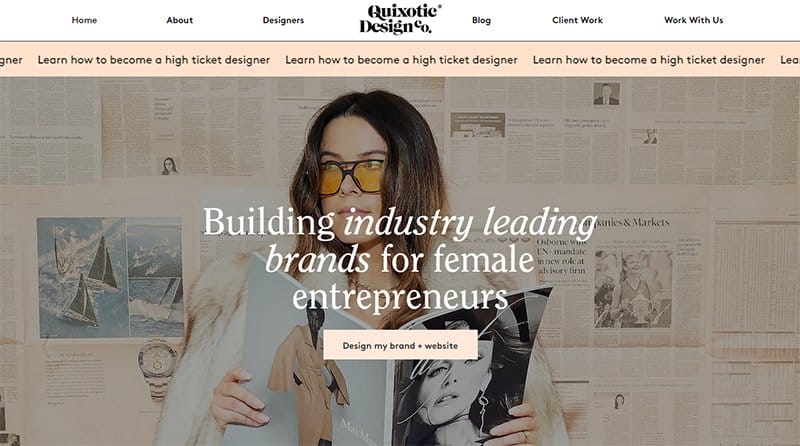 20. Quixotic Design Co - Best Editor X Website Example
