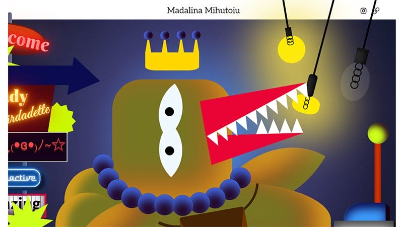 21. Madalina Mihutoiu - Best Animation Website Example