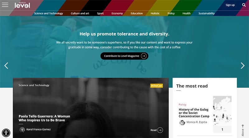 21. Revista Level - Best News Website Designs For Inspiration