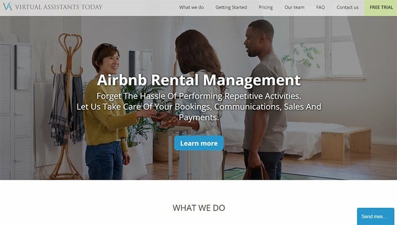 22. Virtual Assistants Today - Virtual Assistant Website Example