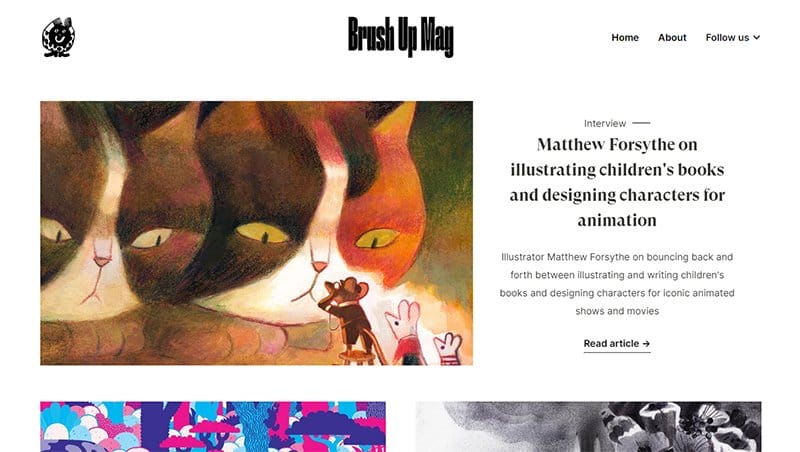 25. Brush Up Mag - Best News Website Designs For Inspiration