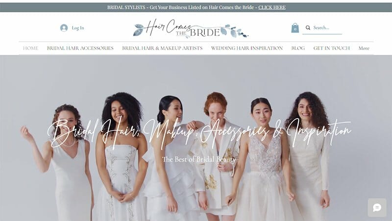 27. Hair Comes the Bride - Unique Websites With Parallax Scrolling Effect