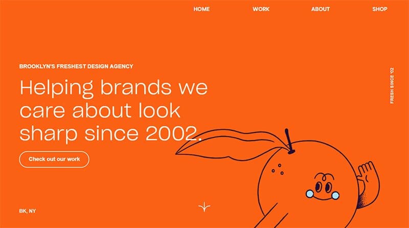 29. OrangeYouGlad - Unique Websites With Parallax Scrolling Effect
