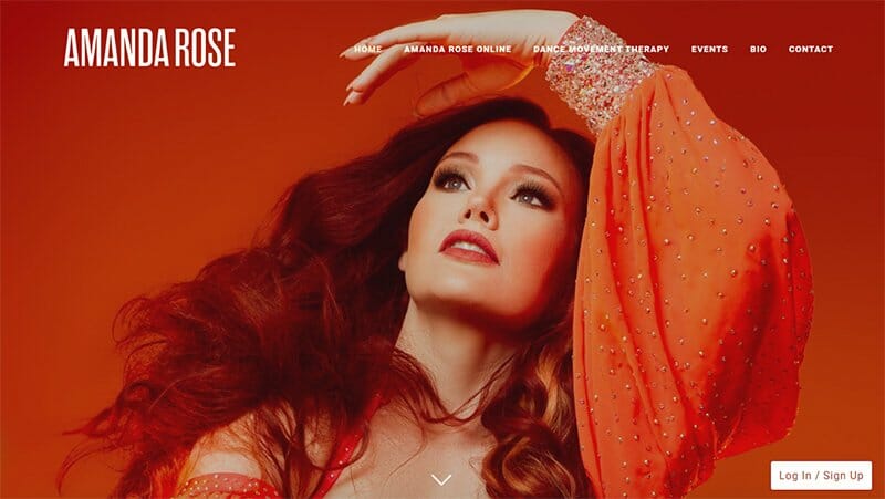 3. Amanda Rose - Membership Site Example