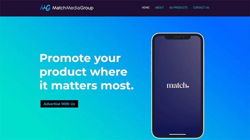 3. Match Media Group - Best B2B Website Example