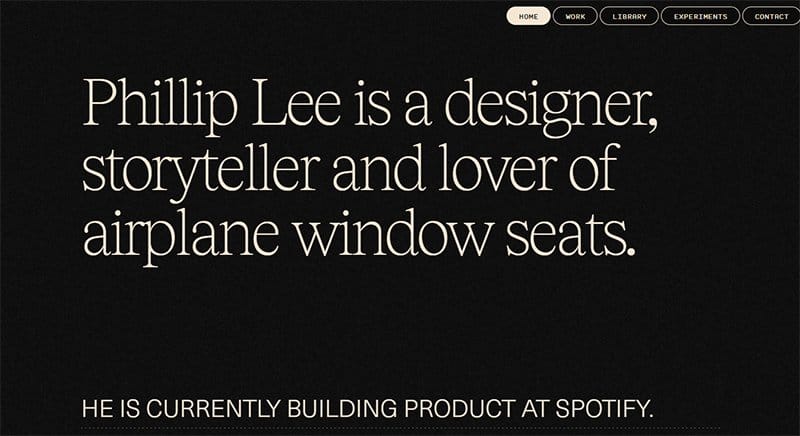 31. Philip Lee - Awesome Websites Designs for Inspiration Example