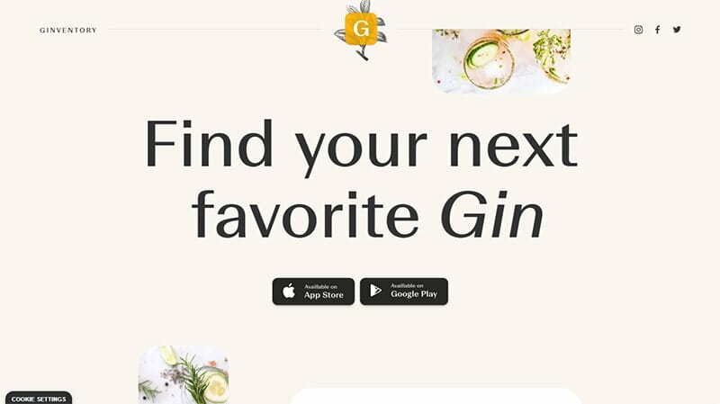 32. Ginventory - Unique Websites With Parallax Scrolling Effect